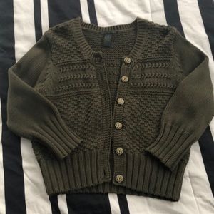 Lucky Brand olive green shrunken sweater